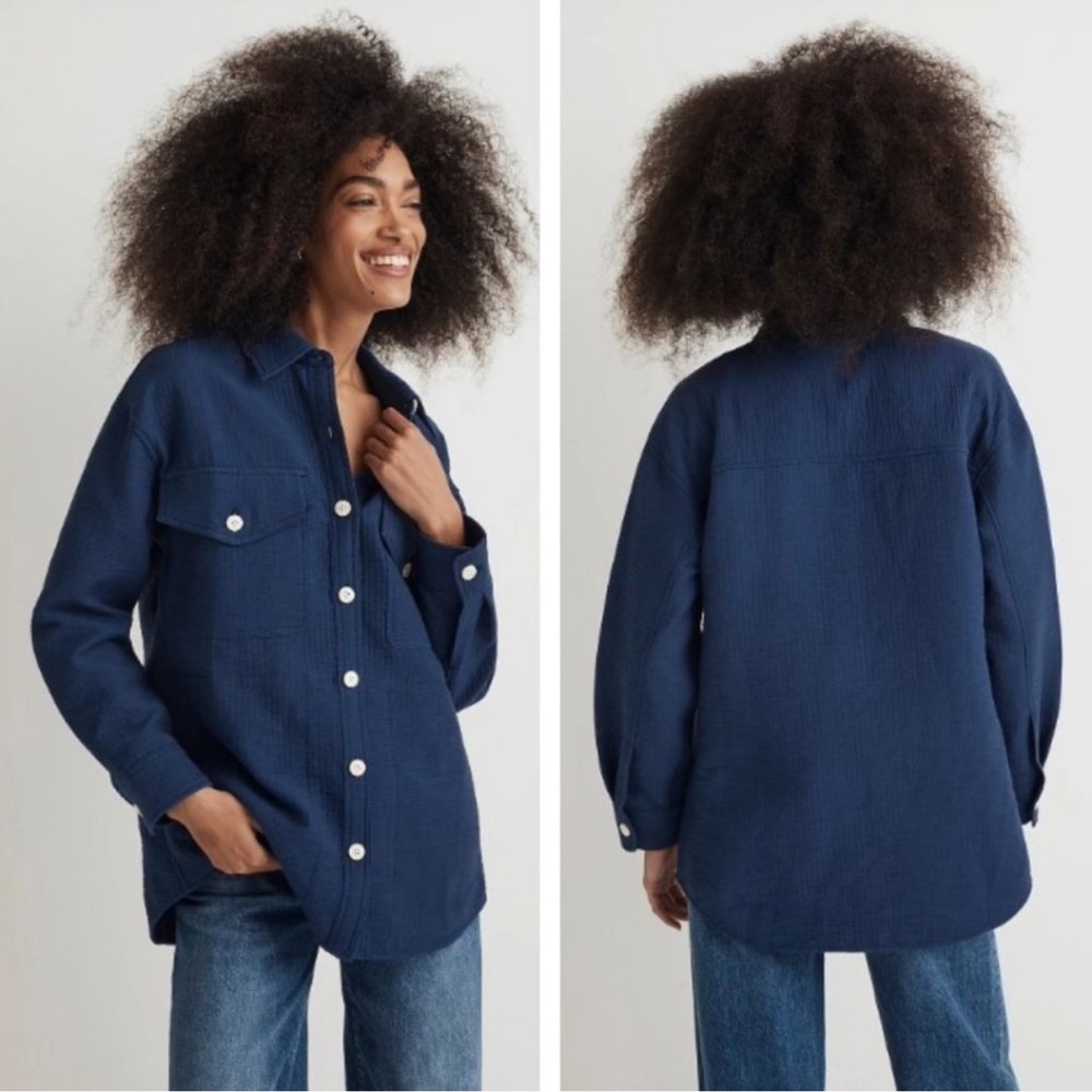 Madewell Superoversized Shirt Jacket, size L New with tags